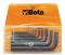 Beta Tools 96 N/B10 10pc Offset Hex Key Wrench Set in Wallet Burnished 000960650