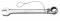 Beta Tools 142HS H-Safe Tethered Ratchet Combination Spanner 15 x15mm 001424015