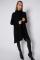 Black Soft Knit Sleeveless Long Cardigan