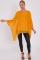 Orange Silk Batwing Sleeve Blouse