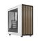 Fractal Design North Chalk White (TG Clear) Case w/ Clear Glass Window, ATX, 2 Fans, USB-C, Oak Front