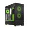 Fractal Design Pop Air RGB (Green Core TG) Gaming Case w/ Clear Glass Window, ATX, Hexagonal Mesh Front, Green Interior/Accents, 3 RGB Fans & ARGB Controller