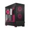 Fractal Design Pop Air RGB (Magenta Core TG) Gaming Case w/ Clear Glass Window, ATX, Hexagonal Mesh Front, Magenta Interior/Accents, 3 RGB Fans & ARGB Controller