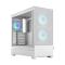 Fractal Design Pop Air RGB (White TG) Gaming Case w/ Clear Glass Window, ATX, Hexagonal Mesh Front, 3 RGB Fans & ARGB Controller