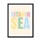 Vitamin Sea (Tutti Frutti) Word Art Print - Framed