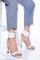 Women`s White Patent Leather Heeled Shoes