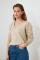 Women`s Beige Tricot Sweater