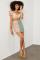 Women`s Draped Floral Pattern Short Skirt