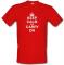Keep Calm And Carry On male t-shirt.