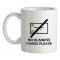 No Business Cards Please mug.