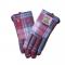 Pink & Blue Tartan Ladies Gloves with Harris Tweed® | Size: Large