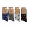 Small Motif 4 Pack Bamboo Sock Set | UK Adult 7-11