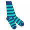 Lime Green Striped Bamboo Socks