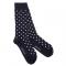 Navy Polka Dot Bamboo Socks