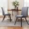 Soft Velvet Upholstered Dining Chair Set of 2