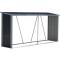 335CM Wide Zinc Steel Garden Storage Shed for Firewood Log and Tools