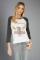Lauren Moshi Kenya ZZ Top Eliminator Baseball Tee Size: S Colour: White