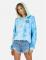 Lauren Moshi Lila World Peace Lips Hoodie as seen on Julianne Hough Size: M Colour: Blue