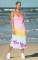Spiritual Gangster Tie Dye Slip Maxi Dress Size: L Colour: Pink