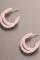 Sofia Richie x 8 Other Reasons Pink Speck Hoop Earrings Colour: Pink