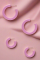 Sofia Richie x 8 Other Reasons Pink Hoop Earrings Colour: Pink