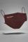 Evolve Together 7 Day Alberta Burgundy Face Masks Colour: Brown