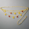 Buckle Down Products Winnie the Pooh Charm Chain Belt Colour: Gold
