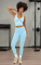 Frankies Bikinis Active Lively High Waist Leggings Size: S Colour: Blue