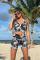 Frankies Bikinis Active Lively Halter Floral Sports Bra Size: L Colour: Black