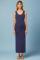 Sundry Twistfront Sleeveless Maxi Dress Size: L Colour: Blue