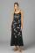 Lauren Moshi Beatrix Doodle Elements Maxi Dress Size: XS Colour: Black