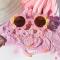 Packed Party Smiles For Miles Sunglasses & Chain Colour: Pink