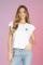 Lauren Moshi Estee Crystal Roses T-Shirt Size: L Colour: White