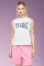 Wildfox Get Rid Of Him Riley Tank Top Colour: White Size: L