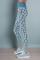 Spiritual Gangster Love Sculpt Jacquard Leggings as seen on Whitney Port Size: XS/S Colour: Blue