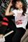 Lauren Moshi Wolf Mels Drive-In Boyfriend T-Shirt Size: M Colour: White