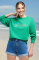 Wildfox Day Tripper Cody Sweatshirt Size: S Colour: Green
