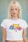Samii Ryan x Mr Men Happy Gals Baby Tee Colour: White Size: M