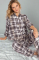 PJ Salvage Mad For Plaid Flannel PJ Set Colour: Grey Size: L