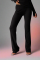 Frankies Bikinis Elvis Flare Low Rise Pant Size: M Colour: Black