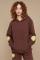 Samii Ryan Smiley® Oversized Hoodie Size: L Colour: Brown