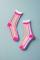 Sock Candy Candy Stripe Ruffle Crew Sock Size: One Size Colour: Multi