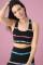 Electric & Rose Jacey Sports Bra Top as seen on Malin Andersson Size: L Colour: Black