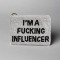 Tiana Designs Hand Beaded Im A Influencer Coin Purse Colour: White