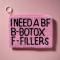 Tiana Designs Hand Beaded I Need a BF Coin Purse Colour: Pink