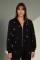 Lauren Moshi Lachelle Neon Stud Elements Zipper Hoodie Size: L Colour: Black
