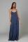 Lauren Moshi Berna Neon Stud Maxi Dress Size: S Colour: Blue