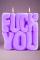 Wavey Casa FUCK You Purple Puffer Candle Colour: Purple