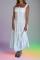 Frankies Bikinis Christabelle Eyelet Maxi Dress as seen on Bella Hadid & Amelia Gray Size: M Colour: White