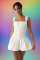 Frankies Bikinis Christa Eyelet Mini Dress as seen on Hailey Baldwin Size: S Colour: White